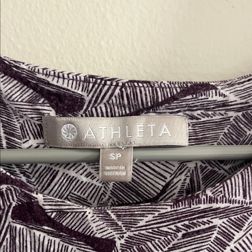 Athleta Black and White Geometric Midi Dress - Picture 3 of 6